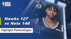 D'Angelo Russel mengontrol permainan dengan 32 poin, 7 assist dan 6 rebound di Brooklyn's