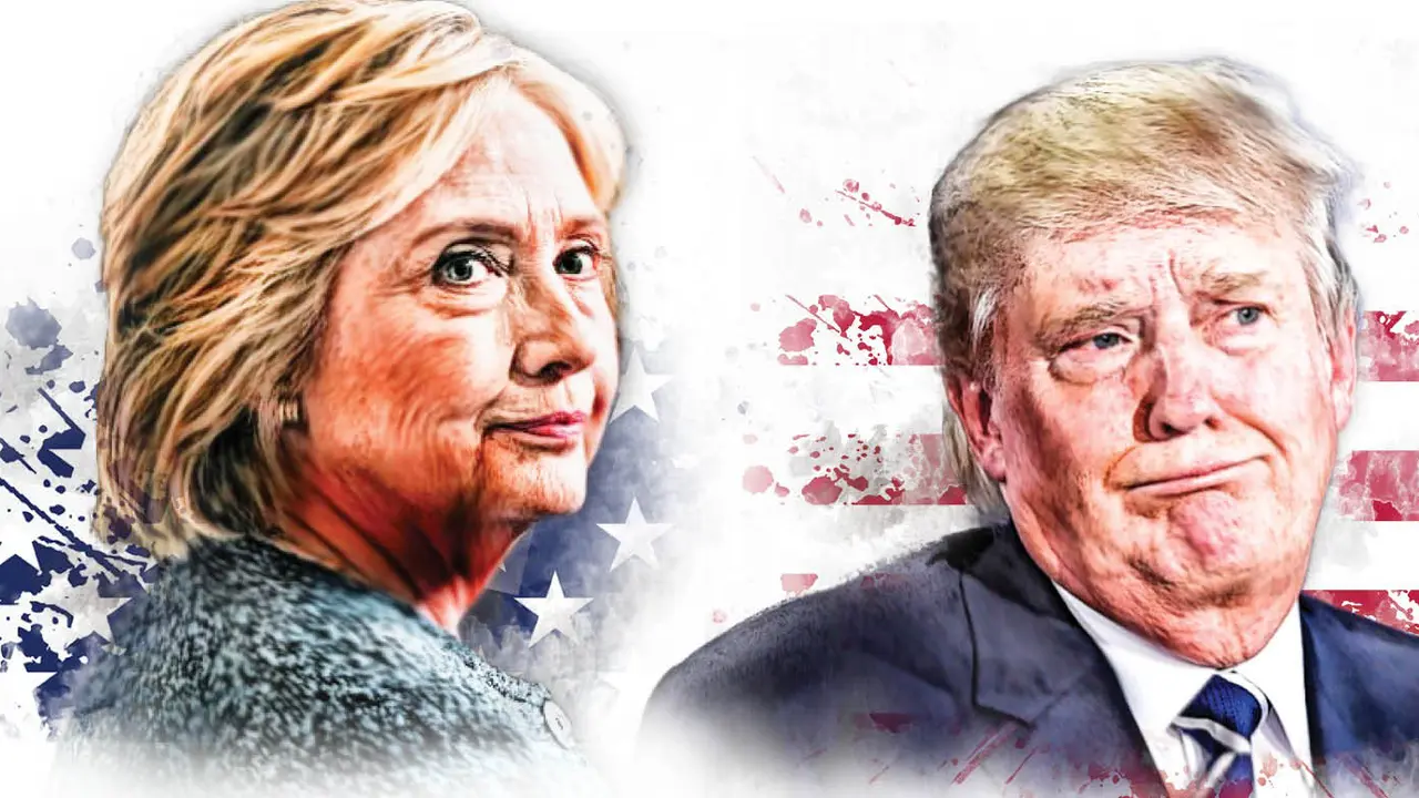 Infografis Hillary Clinton Vs Donald Trump (Liputan6.com/Tri Yasni)