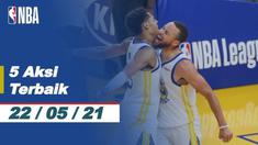 Berita Video 5 Aksi Terbaik NBA 22 Mei 2021, Cek Three Point dari Stephen Curry