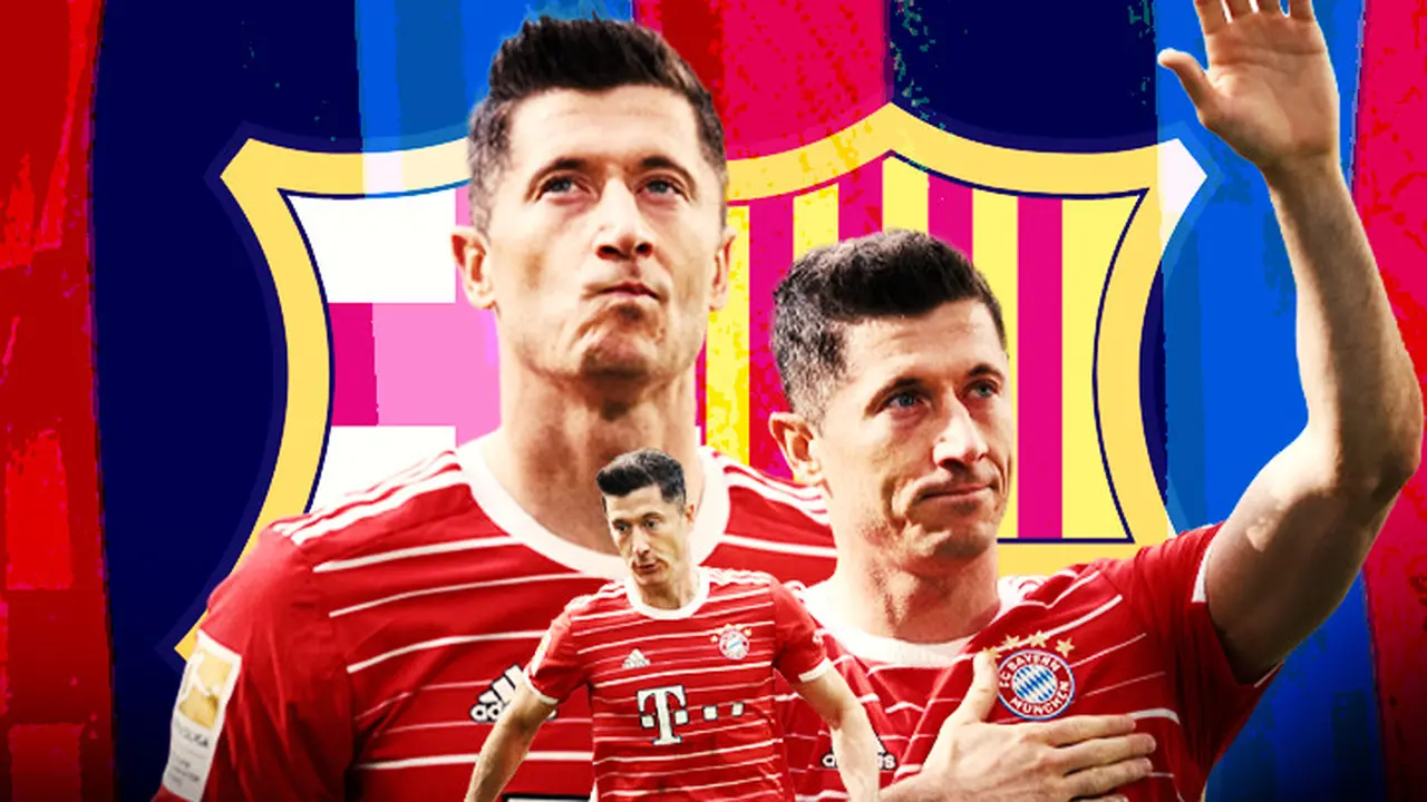 Ilustrasi Robert Lewandowski Barcelona