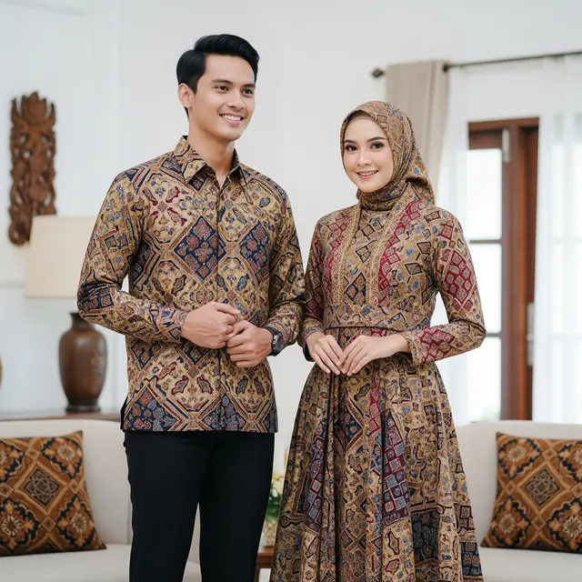 Baju Lebaran Keluarga Muda Cocok untuk Silaturahmi ke Mertua (Gemini AI)