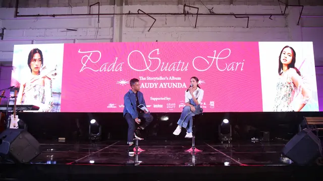 Maudy Ayunda dalam konferensi pers yang digelar di Plaza Indonesia, Jakarta Pusat (Dok/Fimela.com/Adrian Putra)