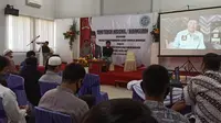 Wakil Ketua MPR RI Dr. H. M. Hidayat Nur Wahid MA, secara daring pada acara Temu Tokoh Nasoional /Kebangsaan, kerjasama MPR RI dengan Badan Komunikasi Pemuda Remaja Masjid Indonesia (BKPRMI), Kota Metro.