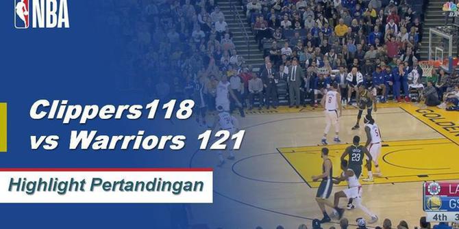 Cuplikan Hasil Pertandingan NBA : Clippers 118 vs Warriors 121