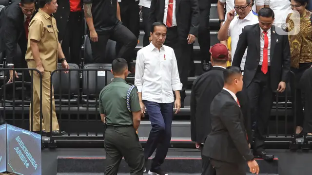 Presiden Jokowi Resmikan GOR Tertutup Indonesia Arena GBK