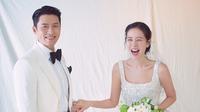 Foto pernikahan Hyun Bin - Son Ye Jin. (VAST Entertainment dan MSTeam via Soompi)