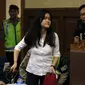 Jessica Kumala Wongso saat mengikuti sidang lanjutan kasus pembunuhan Mirna Salihin di PN Jakpus, Rabu, (21/9). Sidang menghadirkan saksi Ahli Patologi Forensik dari Australia, Michael David Robertsondi. (Liputan6.com/Helmi Afandi)