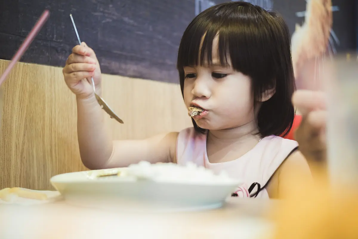 anak makan