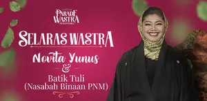 Fashion Designer Novita Yunus menceritakan awal mula dirinya mencintai batik. Berawal dari kebiasaan sederhana melihat sang ibu berkecimpung di dunia Batik
dan akhirnya membuat Novita jatuh cinta. Kini, ia pun yang bergelut dengan Batik di
kesehari...