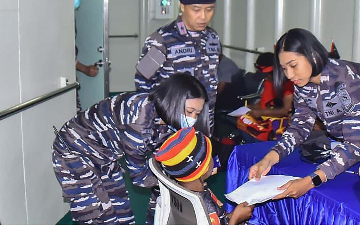 FOTO: TNI AL Gelar Bakti Sosial dan Kesehatan di Papua Nugini, Pererat Persahabatan Dua Negara
