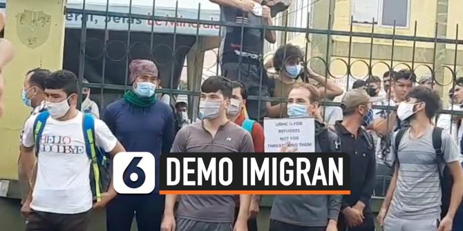 VIDEO: Ratusan Imigran Pengungsi Menggelar Aksi Protes  Terhadap UNHCR