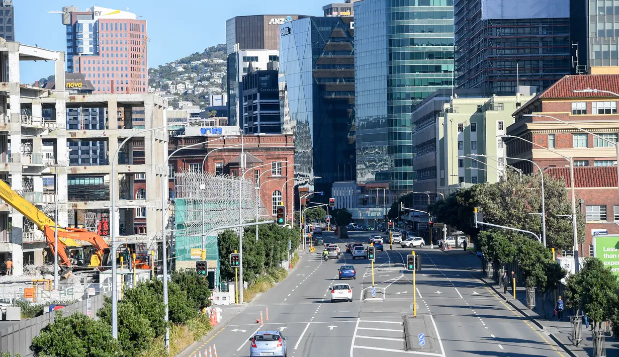 Pemandangan Wellington, Selandia Baru pada 9 Juni 2020. Produk Domestik Bruto (PDB) Selandia Baru turun 12,2 persen pada kuartal Juni 2020, yang merupakan rekor penurunan kuartalan terbesar, akibat penerapan pembatasan COVID-19 yang berdampak terhadap aktivitas ekonomi. (Xinhua/Guo Lei)