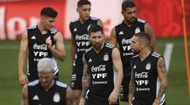 Foto: Lionel Messi Siap Diturunkan Melawan Honduras, Yuk Intip Aksinya saat Sesi Latihan Terakhir Bersama Timnas Argentina