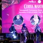 Kepala Divisi Jasa Manajemen dan TJSL PT Permodalan Nasional Madani (PNM) Cut Ria Dewanti bersama Founder dan pengurus kreasi Tuli Indonesia serta Young Fashion designer dan founder Kreasi Tuli Indonesia Akeyla Naraya saat diskusi dalam acara Cita dan Cipta Liputan6.com x Fimela di Shangri-La Hotel, Jakarta,  Rabu (31/7/2024). (Liputan6.com/Herman Zakharia)