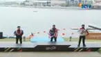 Aflan berhasil menyentuh garis finish, tepat di belakang atlet Malaysia dan Thailand dengan catatan waktu 2 jam 8 menit 40 detik.