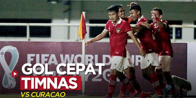 VIDEO: Gol Cepat Timnas Indonesia ke Gawang Curacao