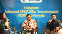 Talkshow Integrasi SPBE Pilar Transformasi Digital Indonesia: Menuju Transformasi Digital dengan Integrasi Data, bekerja sama dengan Kementerian Komunikasi dan Informatika RI di Jakarta, Kamis (7/12/2023). (Ist)