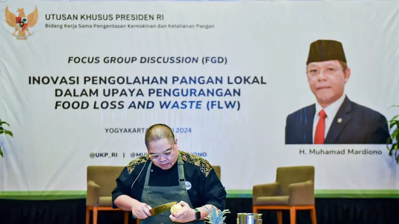 Focus Group Discussion soal inovasi pengolahan pangan lokal guna pengurangan food loss and waste (FLW) di Hotel Royal Ambarrukmo, Yogyakarta, DIY (Istimewa)