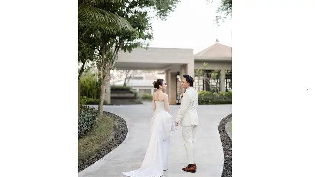 Momen resepsi Rizky Febian dan Mahalini di Bali