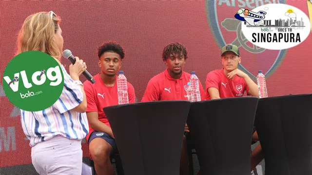 Berita video VLOG langsung dari International Champions Cup (ICC) di Singapura. Jurnalis Bola.com, Wiwig Prayugi, bertemu dengan trio Arsenal dan pulangnya ditemani lagu dari Cita Citata.
