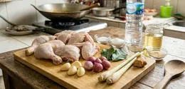 Membuat Ayam Pop Tanpa Air Kelapa (AI Generated)