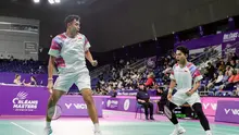 Ganda putra Indonesia Indonesia Leo Rolly Carnando/Bagas Maulana lolos ke babak 16 besar Orleans Masters 2026 usai mengalahkan Chen Cheng Kuan/Lin Bing-Wei dari Chinese Taipei 21-13 dan 21-15 di Palais des Sports, Selasa (17/3) malam. (foto: PBSI)