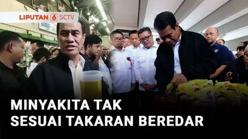 VIDEO: Sidak Minyakita di Solo, Mentan Temukan Kemasan 1 Liter Isi 900 Ml