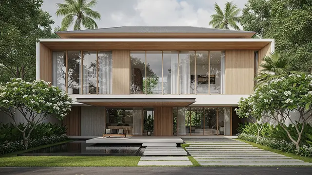 Gambar Rumah Minimalis Tampak Depan Terbaru 2025/Ilustrasi AI