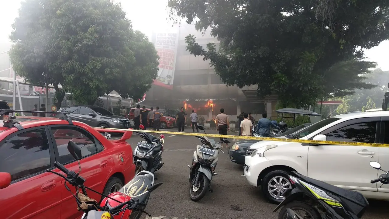 Kebakaran di Polda Metro Jaya