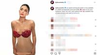 Gaya Berani Kylie Jenner Promosi Lip Butter Merek Kecantikannya, Pakai Bra Biji Delima