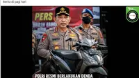 Cek Fakta: Klarifikasi Polri Denda Rp 250 Ribu Jika Ban Motor Gundul