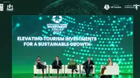 Para panelis yang hadir dalam International Tourism Investment Forum (ITIF) 2024 hadir di Jakarta, Indonesia. (Dok: YouTube Kemenparekraf)