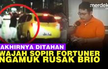 VIDEO: Ditahan Polisi, Begini Tampang & Pengakuan Sopir Fortuner Ngamuk Rusak Brio