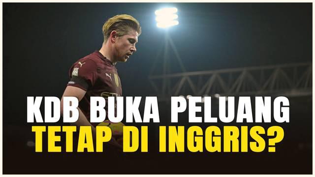 Kevin De Bruyne akhirnya buka suara soal masa depannya setelah musim terakhir bersama Manchester City. Dalam sebuah pernyataan yang penuh makna, sang maestro lini tengah mengisyaratkan kemungkinan hijrah ke klub Premier League lain. Apakah ini berart...