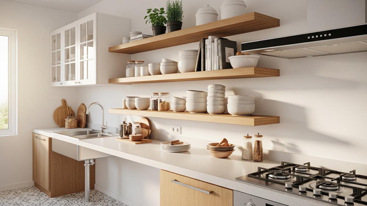 7 Desain Dapur dengan Ambalan Kayu yang Sedang Tren, Sentuhan Alami yang Fungsional