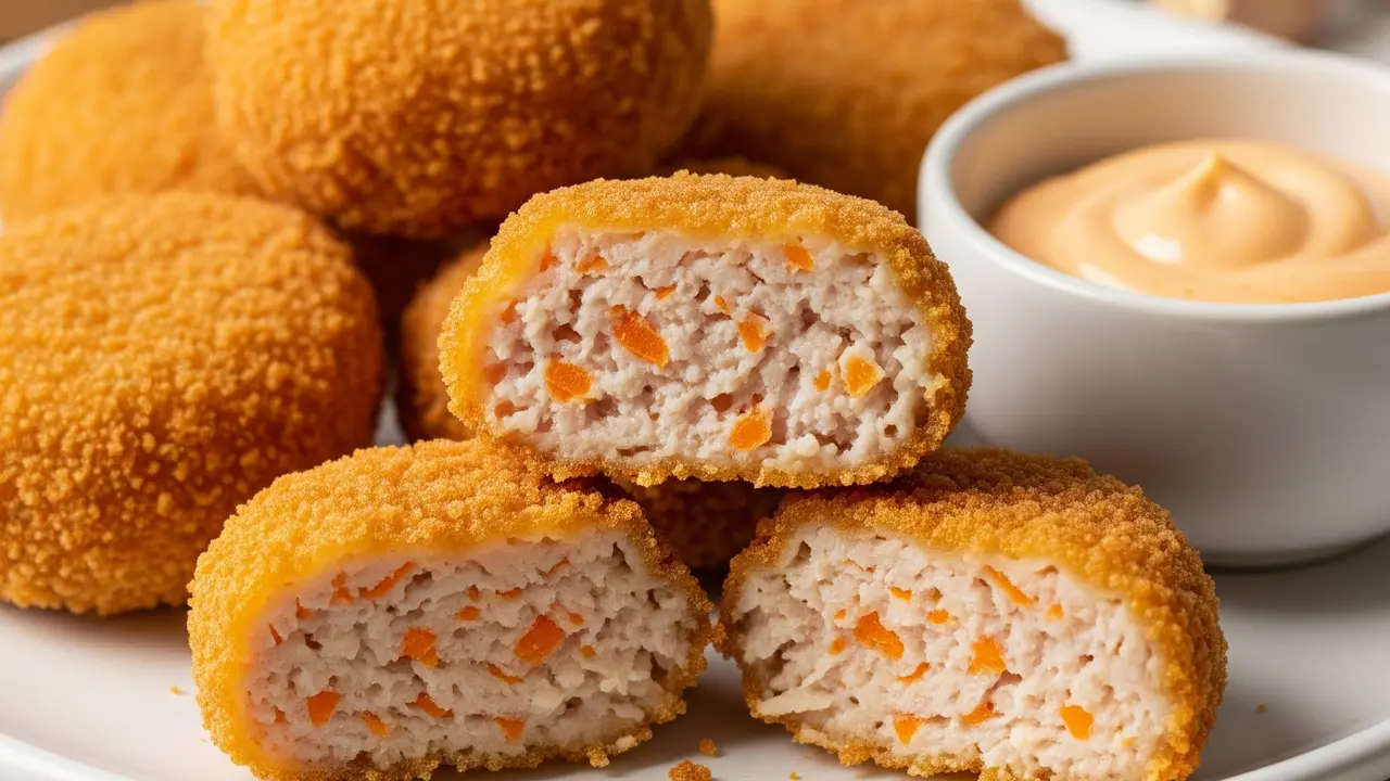 Nugget Rumahan Renyah Tanpa Tepung Roti (Image by Gemini AI)