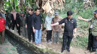 Menteri Pertanian Syahrul Yasin Limpo (Mentan SYL) meninjau kondisi air di kawasan pertanian DAS Citarum Kabupaten Bandung, Jawa Barat.