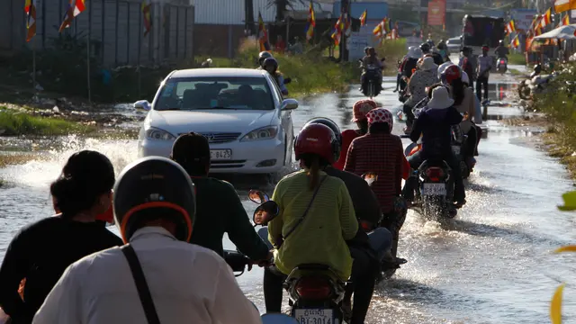 Begini Potret Para Pekerja Pabrik di Kamboja