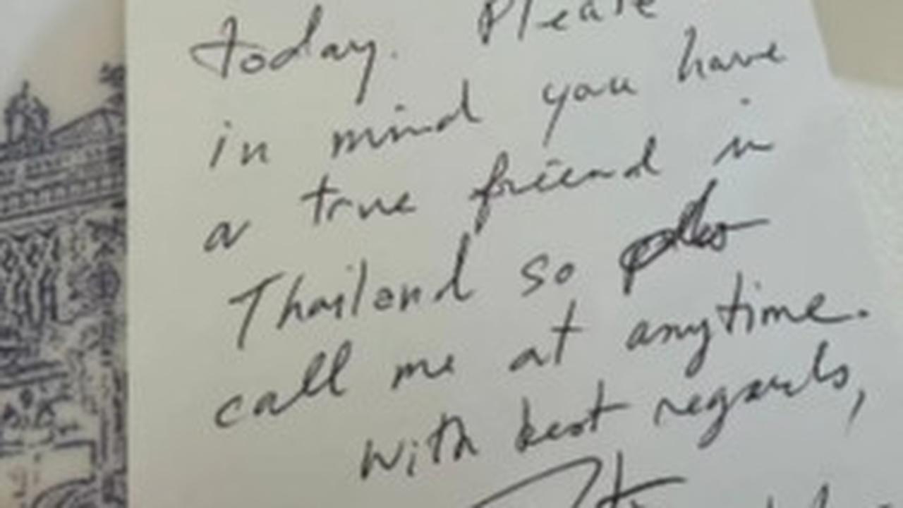 Surat PM Thailand untuk Teddy
