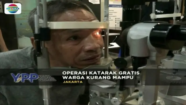 Yayasan Pundi Amal dan Peduli Kasih SCTV-Indosiar, kembali menggelar operasi katarak gratis pada warga kurang mampu di RSCM Kirana, Jakpus.