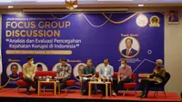 Focus Group Discussion Analisis dan Evaluasi Pencegahan Kejahatan Korupsi di Indonesia yang digelar oleh Lembaga Pengawas Kinerja Aparatur Negara (LPKAN) Indonesia dan Lembaga Kejian dan Advokasi Indonesia (LKHAI) (Istimewa)