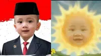 6 Editan Foto Rayyanza Alias Cipung Ini Bikin Ngakak, Ada yang Jadi Presiden (TikTok/mruslan41 IG/cipungrayyanzamalik)