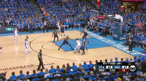 Berita video game recap NBA 2017-2018 antara Oklahoma City Thunder melawan Utah Jazz dengan skor 116-108.