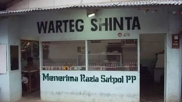 6 Tulisan di Warteg Ini Kelewat Unik, Bikin Heran