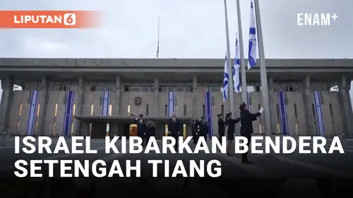 VIDEO: Peringatan 7 Oktober, Israel Kibarkan Bendera Setengah Tiang