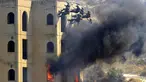 Pasukan keamanan Lebanon mengambil bagian dalam latihan simulasi serangan senjata kimia di kota Kfar Falous (8/10/2019). (AFP Photo/Mahmoud Zayyat)