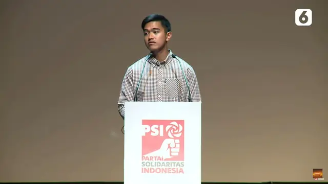 Kaesang Pangarep Ketua Umum Partai Solidaritas Indonesia (PSI)