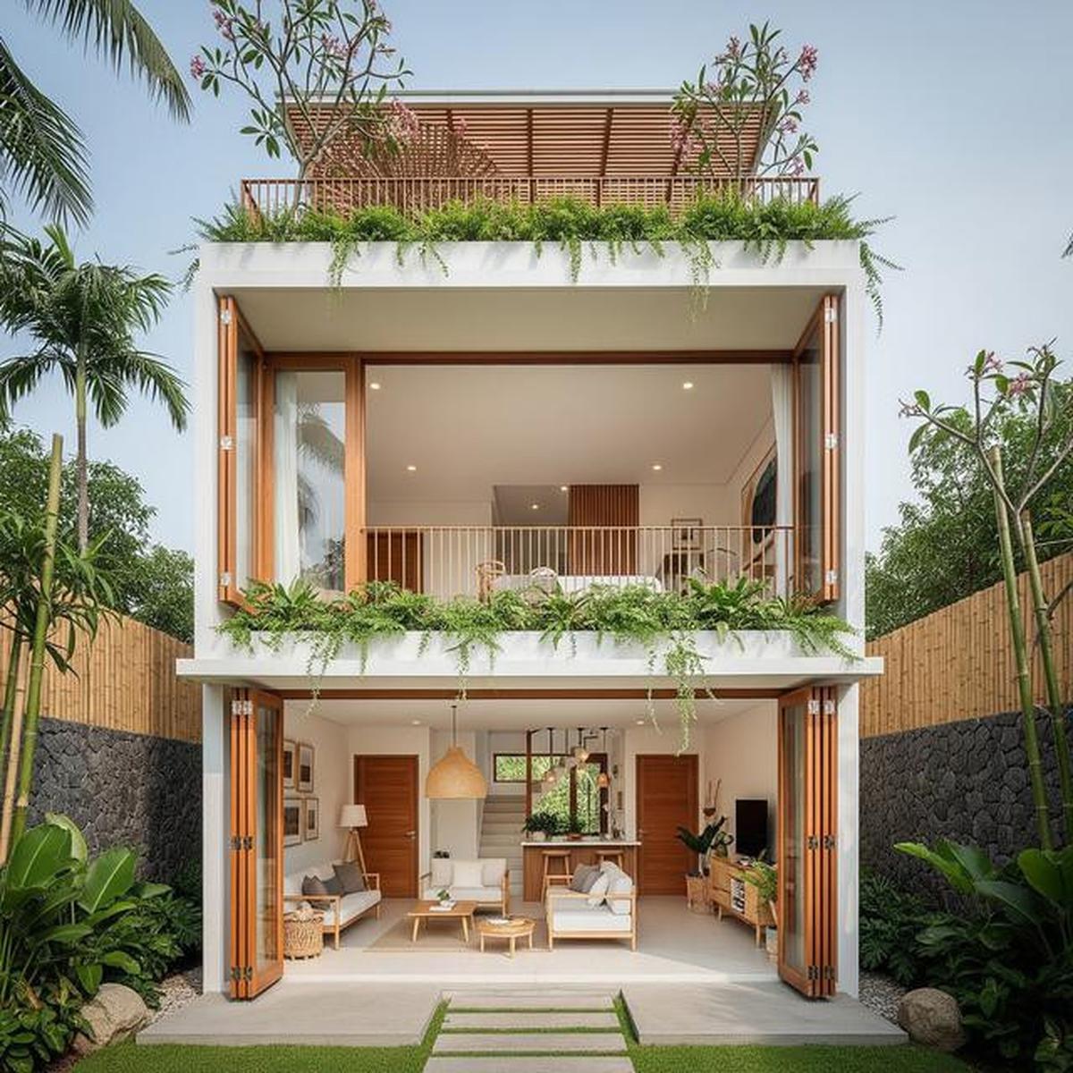 7 Model Rumah Kecil Tapi Terasa Luas dengan Pintu Kaca Lipat, Intip Inspirasinya