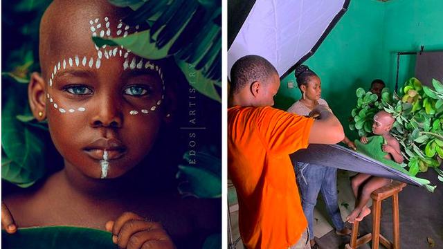 foto keren dengan manfaatkan bedan sederhana