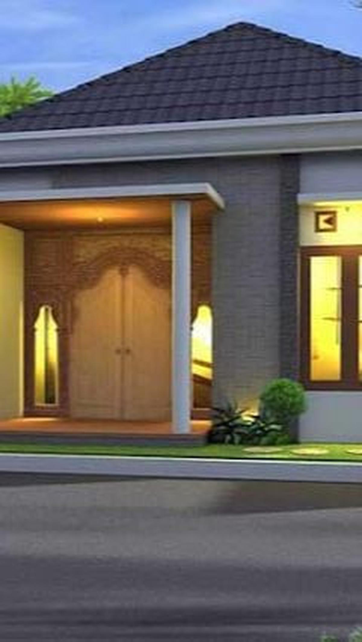 Desain Rumah 5x2 dengan Aksen Klasik
